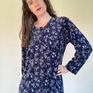 True vintage LL Bean floral maxi dress